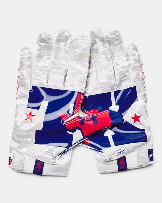 Men's UA F8 Football Gloves, White, pdpMainDesktop image number 1